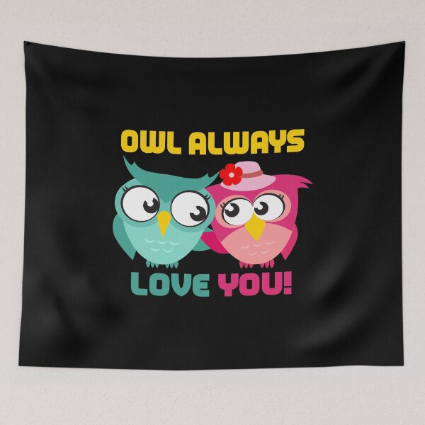 Item preview, Owl love couples partner look relationship boyfriend girlfriend designed and sold by titanosdesign.