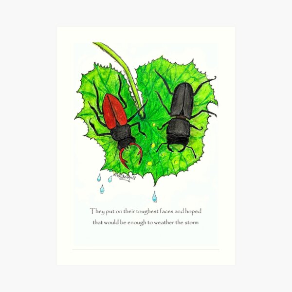 Beatles weather the storm Art Print