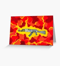 Machine Gun Funq Greeting Card