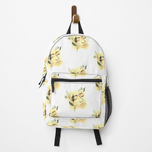 Item preview, Calm face with flowers watercolor designed and sold by synchro2070.