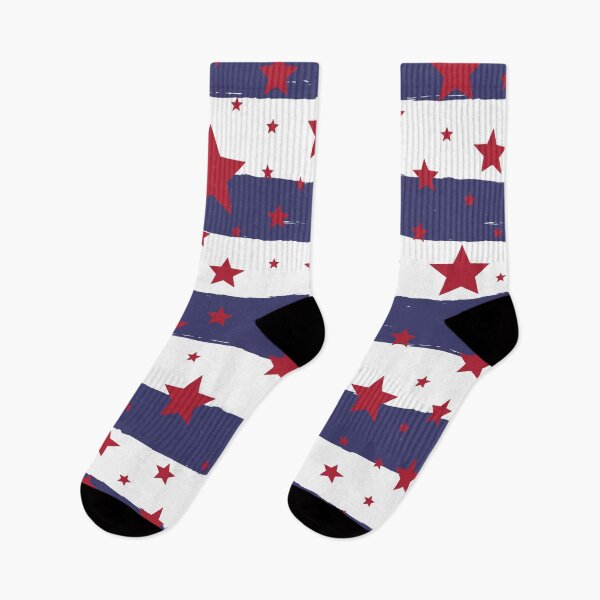 Item preview, Red stars on blue and white stripes designed and sold by fowons.