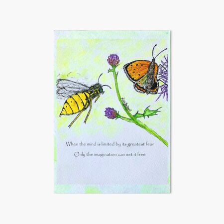 Imagination freedom Art Board Print