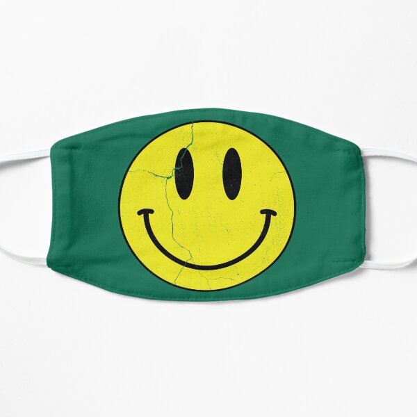Vintage Rave Smiley Face Flat Mask