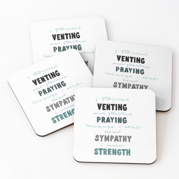 Item preview, I stopped venting and started praying because I don’t need sympathy I need strength faith quote designed and sold by stay-grateful.