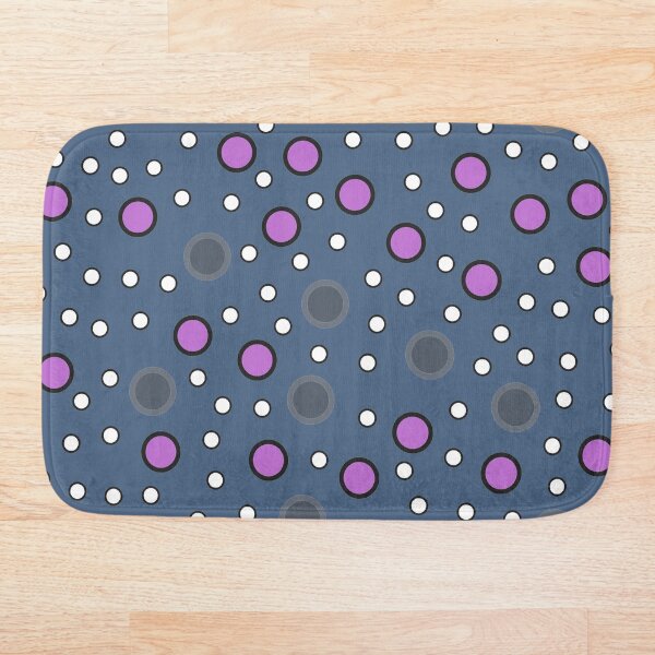 Artikelvorschau, Bunte Polka Dots Lila Weiß Polka Dots Pattern entworfen und verkauft von Geo  Artwork.