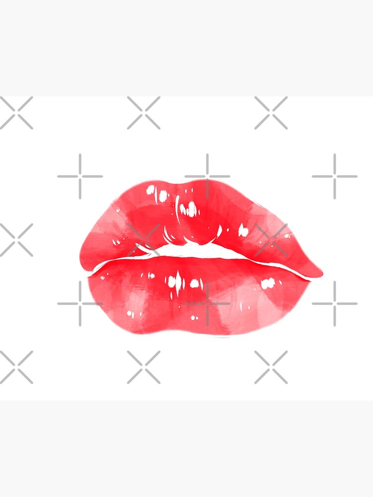 Sexy Red Lips Poster For Sale By Aredshirt Redbubble