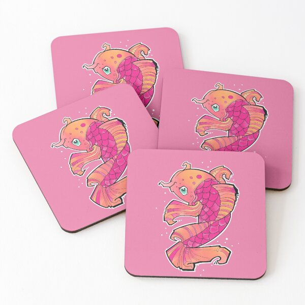 Item preview, pink koi fish tattoo style designed and sold by weilertsen.