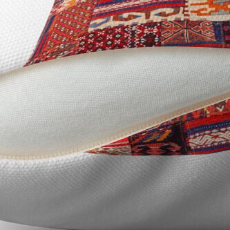 Alternate view of Traditional Retro Vintage Bohemian Collage Moroccan Style Throw Pillow