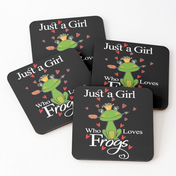 Item preview, Just a Girl who Loves Frogs, Frog Lover Gift, Cute Green Frog designed and sold by oussimakh.