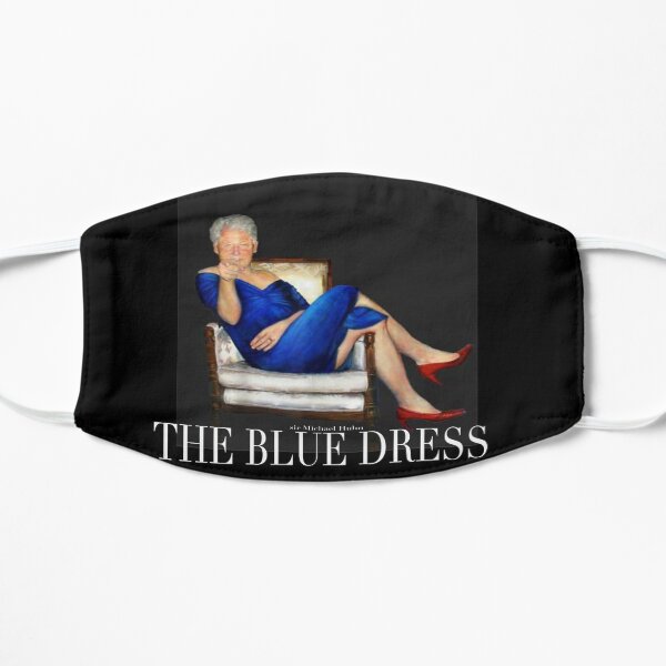 clinton in the blue dress Small Mask