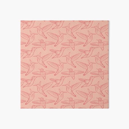 Hummingbirds Repeat Pattern Art Board Print
