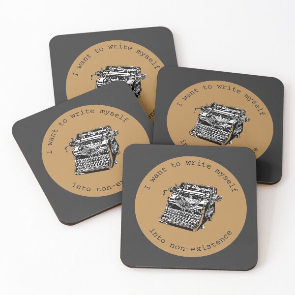 Item preview, I want to write myself into non-existence // dark academia quotes designed and sold by vela-ramhorn.
