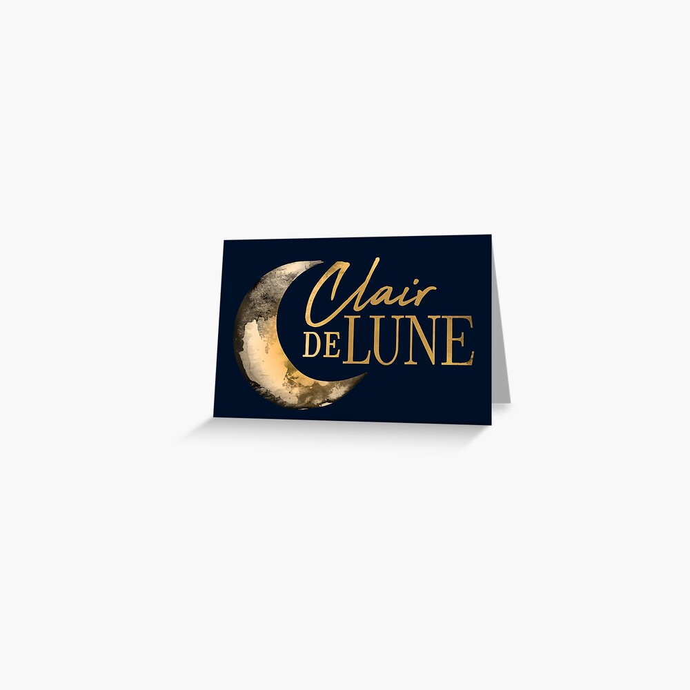 "Clair de Lune" Greeting Card for Sale by MamSelle Redbubble