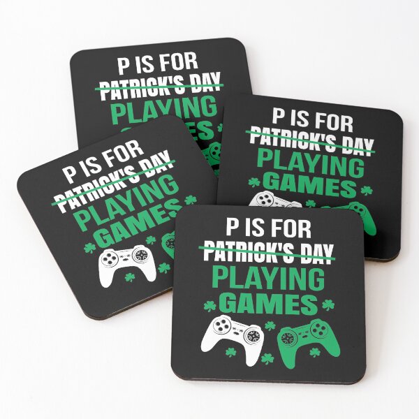 Item preview, P Is For Playing Games Funny St Patrick's Gamer Gift designed and sold by ELAB27.