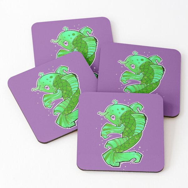 Item preview, green koi fish tattoo style designed and sold by weilertsen.