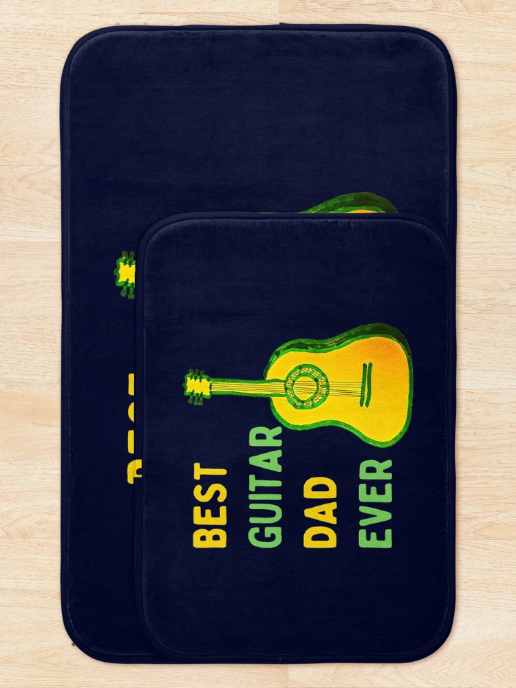 Thumbnail 5 of 6, Bath Mat, Best Guitar Dad Ever designed and sold by DesignsofNote.
