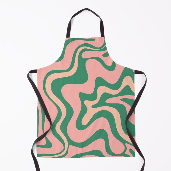 Item preview, Liquid Swirl Contemporary Abstract Pattern in Blush Pink and Green designed and sold by kierkegaard.