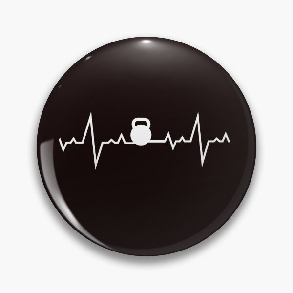 Item preview, Ketllebell Heartbeat, Funny Kettlebell Design, Kettlebell Quote, weight lifting designed and sold by Aerial Addicts.