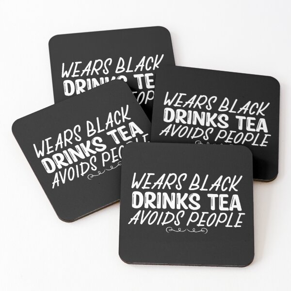 Item preview, Wear black drink tea avoid people designed and sold by Monkey204.
