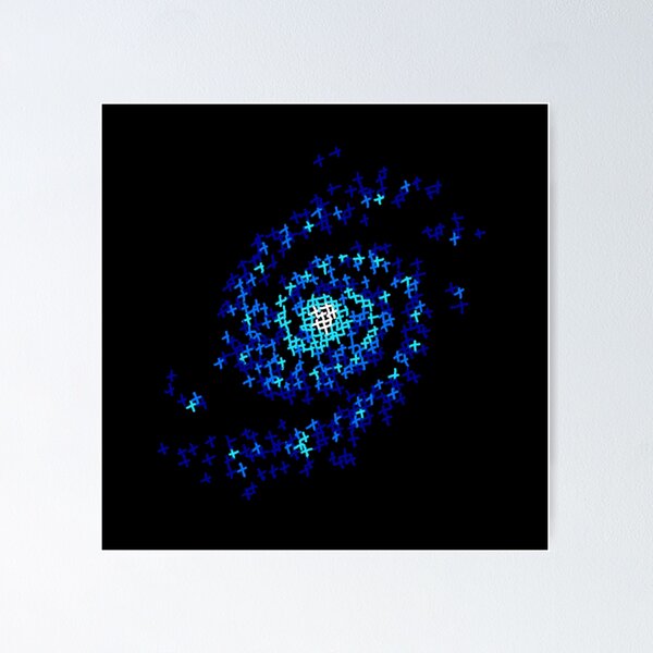 Item preview, Galaxy cross pixel designed and sold by Orloff.