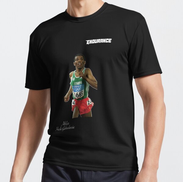 Athlete Haile the Great" Active T-Shirt for Sale by Tariku | Redbubble
