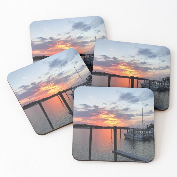 Item preview, Barcos fluviales al atardecer designed and sold by HaleynBleu.