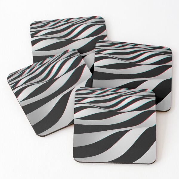 Item preview, Op Art Abstract 3D Stereoscopic Waves designed and sold by hyproinc.