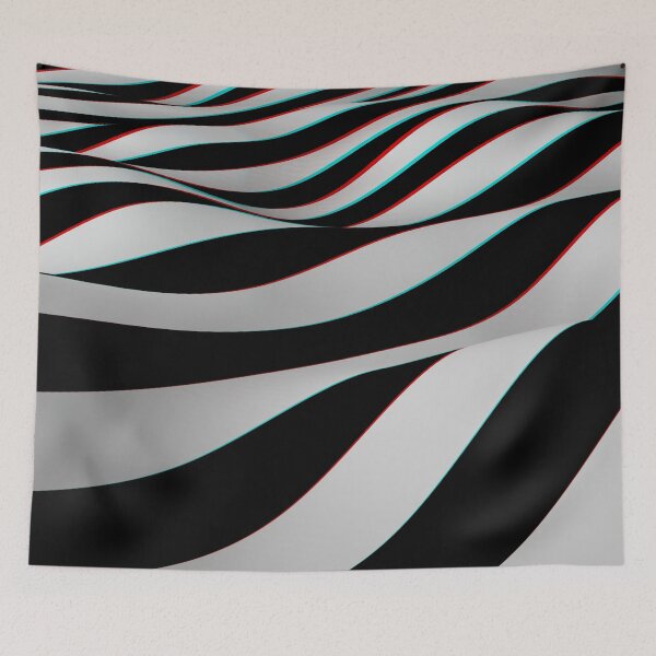 Item preview, Op Art Abstract 3D Stereoscopic Waves designed and sold by hyproinc.