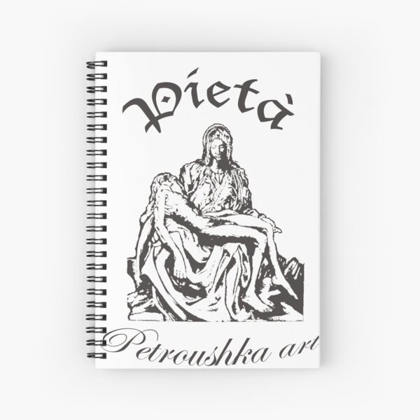 Pieta_black Spiral Notebook