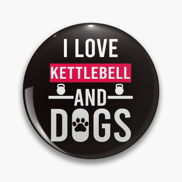 Item preview, I Love Kettlebell And Dogs, Funny Kettlebell Design, Kettlebell Quote, weight lifting designed and sold by Aerial Addicts.