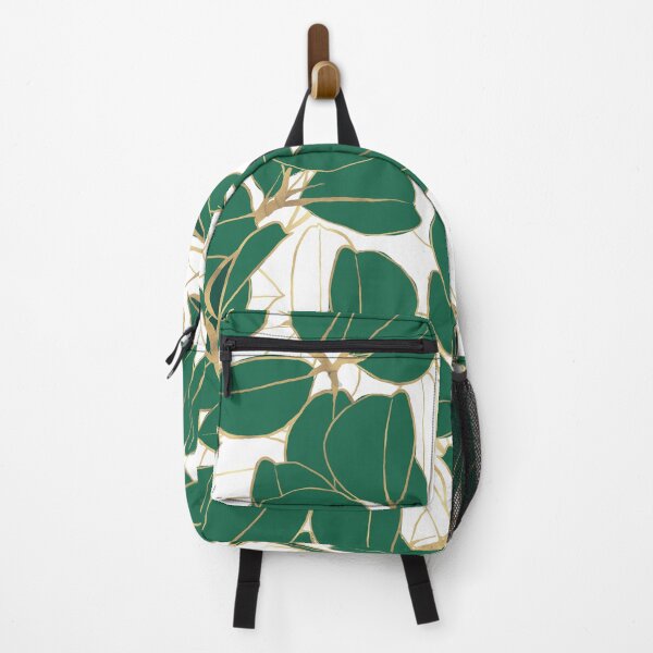 Item preview, Elegant Green Gold Rubber Plant Foliage White design designed and sold by InovArtS.