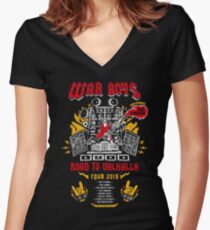 Road to Valhalla Tour Women's Fitted V-Neck T-Shirt