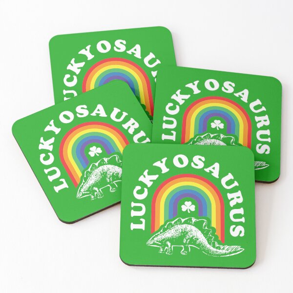 Item preview, Luckyosaurus St. Patrick's Day Dinosaur Rainbow designed and sold by yelly123.