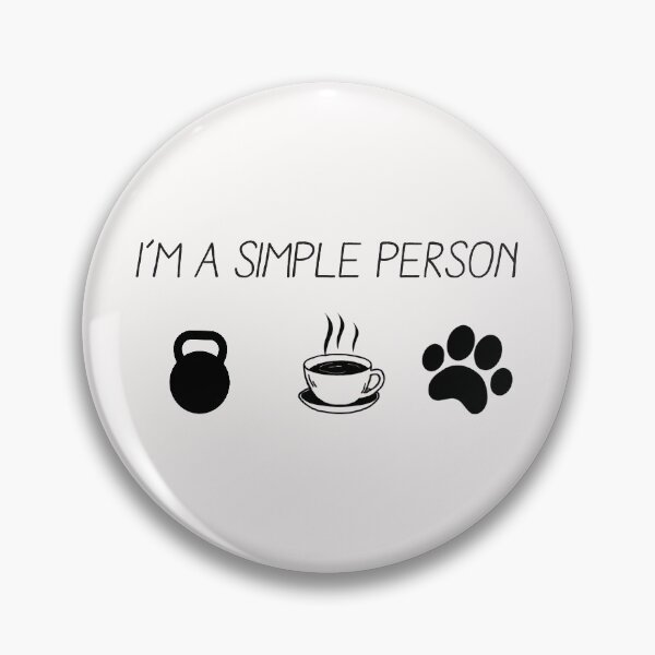 Item preview, Kettlebell Simple Person, Funny Kettlebell Design, Kettlebell Quote, weight lifting designed and sold by Aerial Addicts.