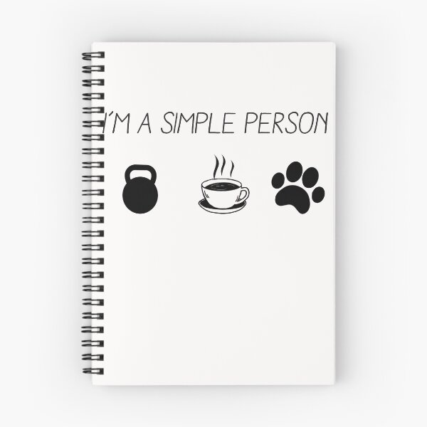 Item preview, Kettlebell Simple Person, Funny Kettlebell Design, Kettlebell Quote, weight lifting designed and sold by Aerial Addicts.