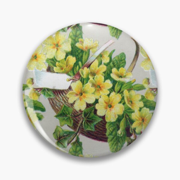 Item preview, Vintage baskets of primroses designed and sold by LittleBettyMakes.