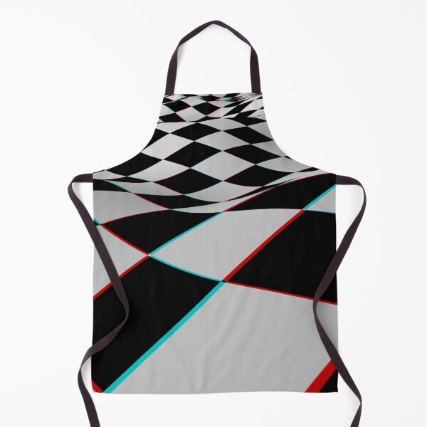 Item preview, 3D Stereoscopic Op Art Abstract Checkerboard Waves designed and sold by hyproinc.