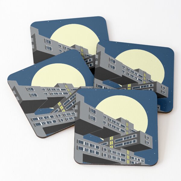Item preview, Brutalist Print, Bank of Georgia, Tbilisi, Night View, Print, Artwork, Illustration, Brutalist Architecture, Architecture Print, Socialist designed and sold by sketchingarchi.