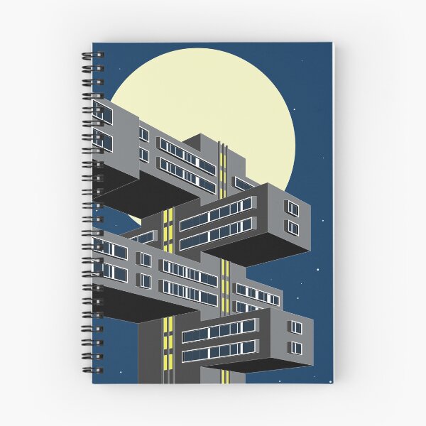 Item preview, Brutalist Print, Bank of Georgia, Tbilisi, Night View, Print, Artwork, Illustration, Brutalist Architecture, Architecture Print, Socialist designed and sold by sketchingarchi.