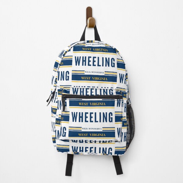 Wheeling West Virginia License Plate WV Home Backpack
