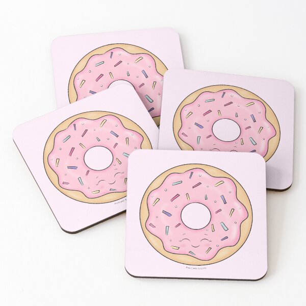 Item preview, Happy Pink Sprinkle Donut designed and sold by PancakeAndLoaf.