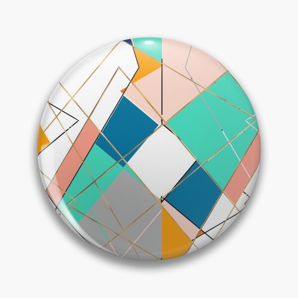 Item preview, gold colorful geometric pattern designed and sold by InovArtS.