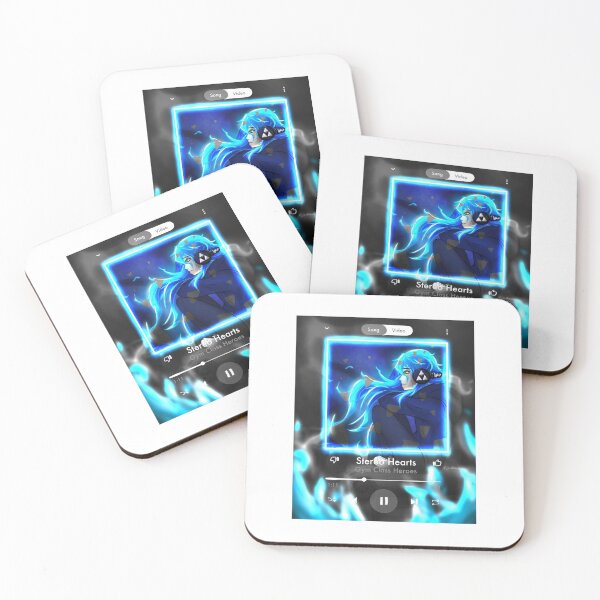 Item preview, Idia Shroud Stereo Hearts YouTube Music Print designed and sold by JSDraws.