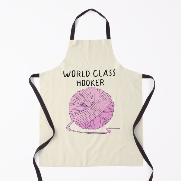 Item preview, "World Class Hooker" Crochet Pun designed and sold by ForTheFrogWar.