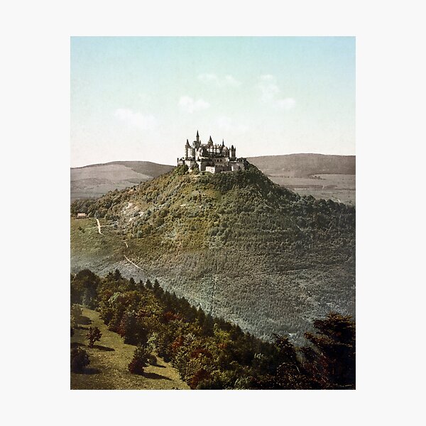 Item preview, Hohenzollern Castle - Germany - Circa 1890 Photochrom designed and sold by warishellstore.