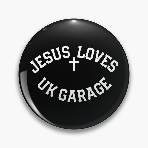 Item preview, Jesus Loves UK Garage Slogan - Black designed and sold by thetshirtworks.