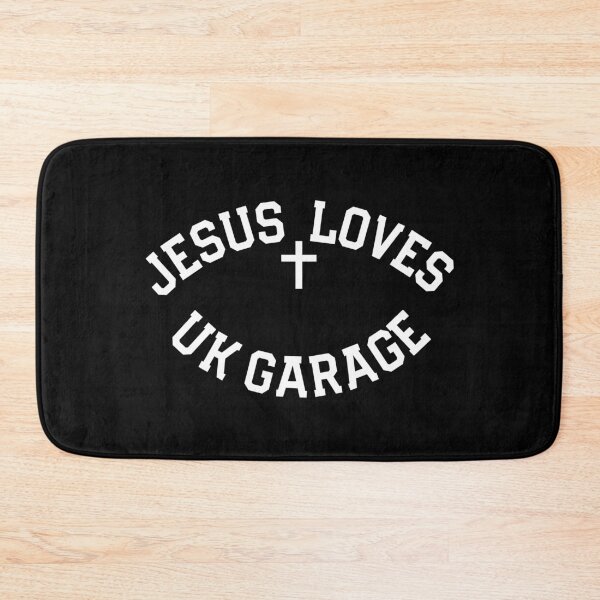 Artikelvorschau, Jesus liebt UK Garage Slogan - Schwarz entworfen und verkauft von thetshirtworks.