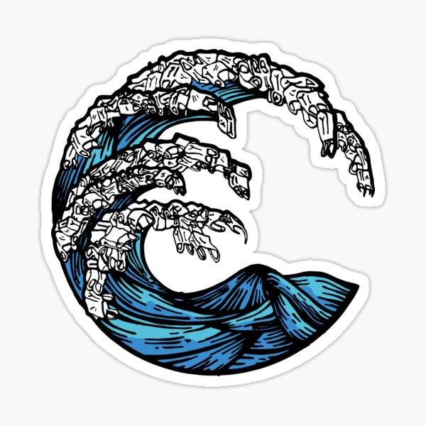 Waves of Rubbish Sticker