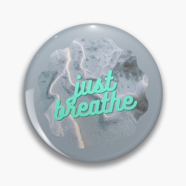 Item preview, just breathe ocean grey theme designed and sold by GarenArt.