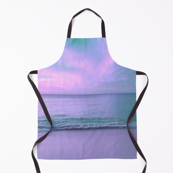 Item preview, Serene and simple photograph of a sunset at the beach, soft pinks and blues, soft and smooth clouds in the sky and water ripples along the sand. Pastel blue, purple and pink tones. designed and sold by Orianah.